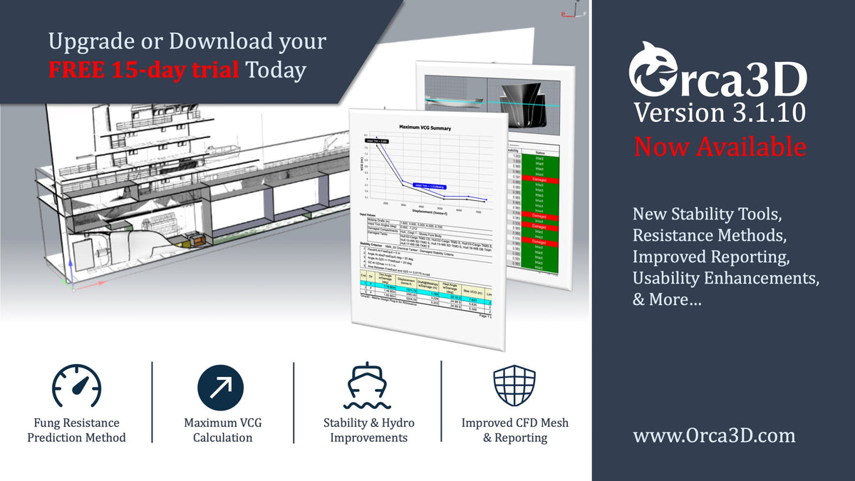 New Product Release: Orca3D Version 3.1.10 Now Available
