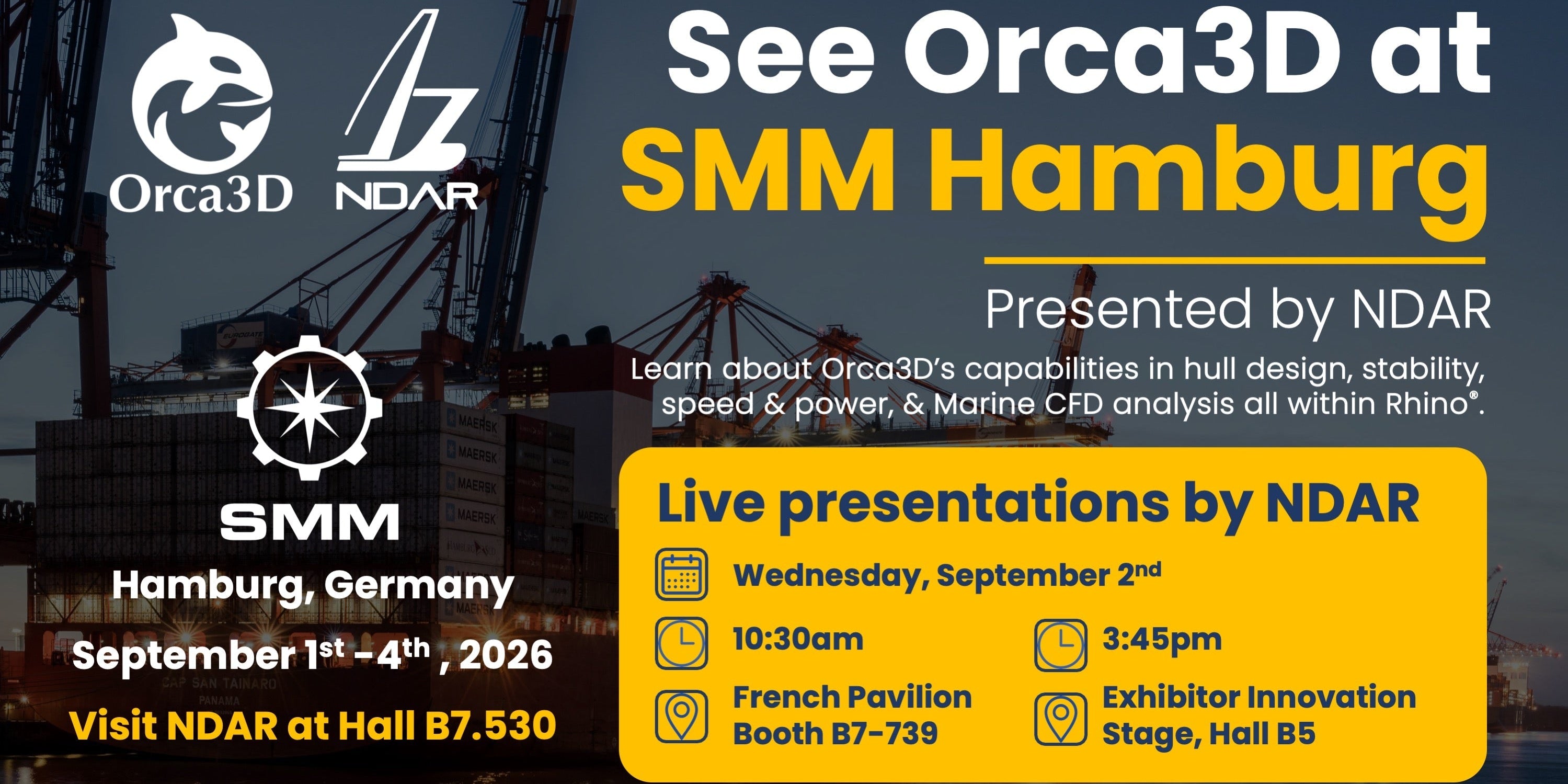 See Orca3D at SMM Hamburg presented by NDAR